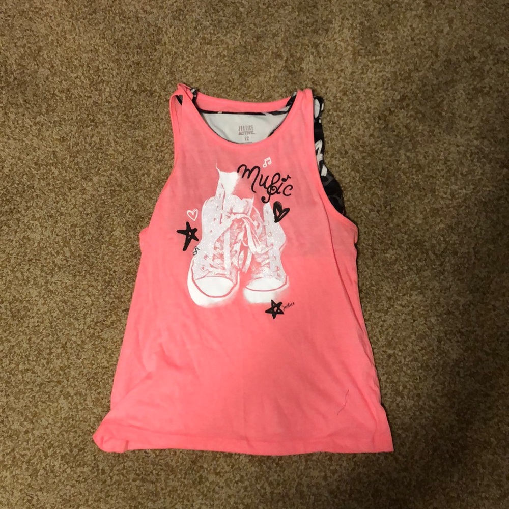 Justice dance tank top